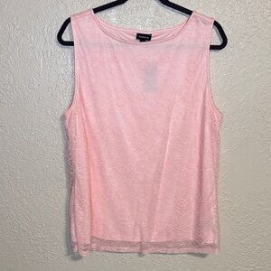 torrid Light Pink Lace Tank Top